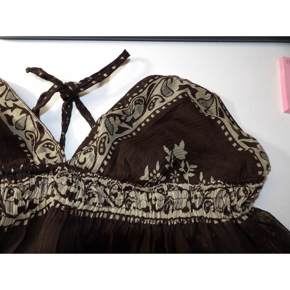 🟢👗Magic Paisley Print Sun Dress Size M - Picture 7 of 9